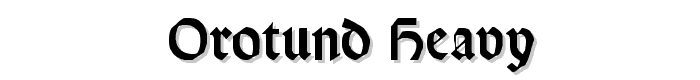 Orotund Heavy font
